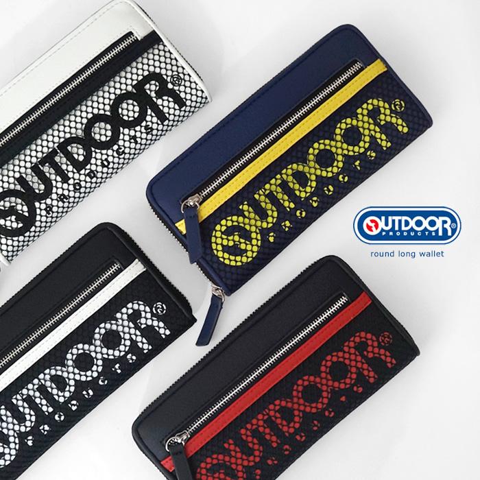 Outdoor アウトドア メッシュ ポケット ラウンド 長財布 合皮 おしゃれ メール便可 Sa Wallet 0021od Cofuri コフリ 通販 Yahoo ショッピング