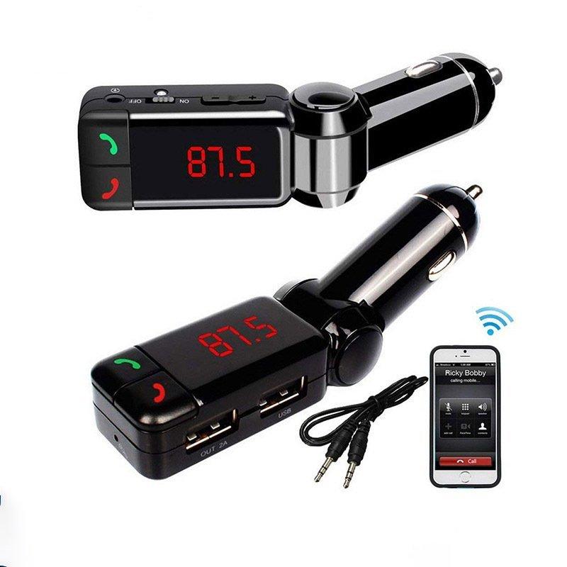 宅配便配送 06カーブルートゥースmp3プレーヤーカーチャージャーカーブルートゥースハンズフリーfmトランスミッター