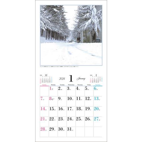 冬のソナタを訪ねて〜想い出の風景〜 2024年カレンダー 24CL-0516