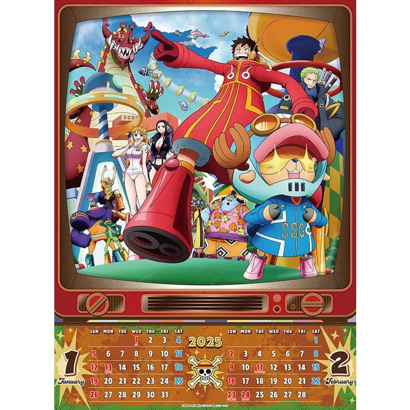 残りわずか!!】ONE PIECE ワンピース 2025年 壁掛けカレンダー CL-014