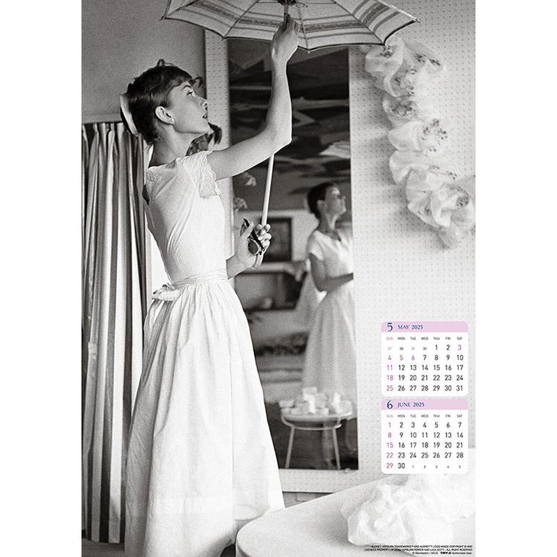 オードリーヘプバーン 残りわずか!!】オードリー・ヘプバーン 2025年 壁掛けカレンダー CL