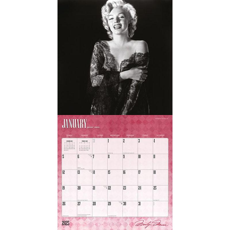残りわずか!!】マリリン・モンロー（輸入版） 2025年 壁掛け