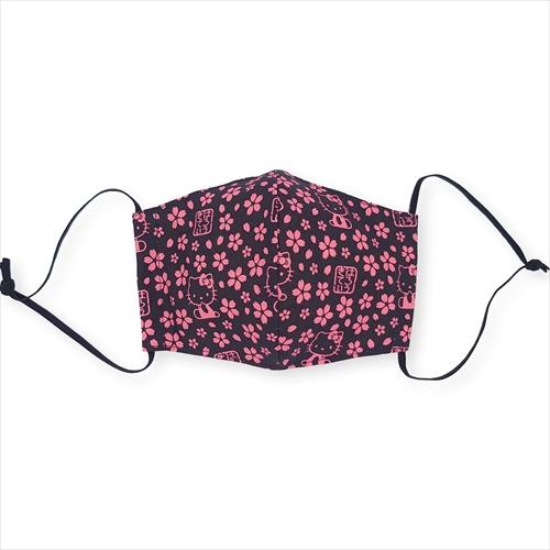 新品 ハローキティ 抗菌マスク・印伝風 桜柄 / 26784-SR : ピジョン