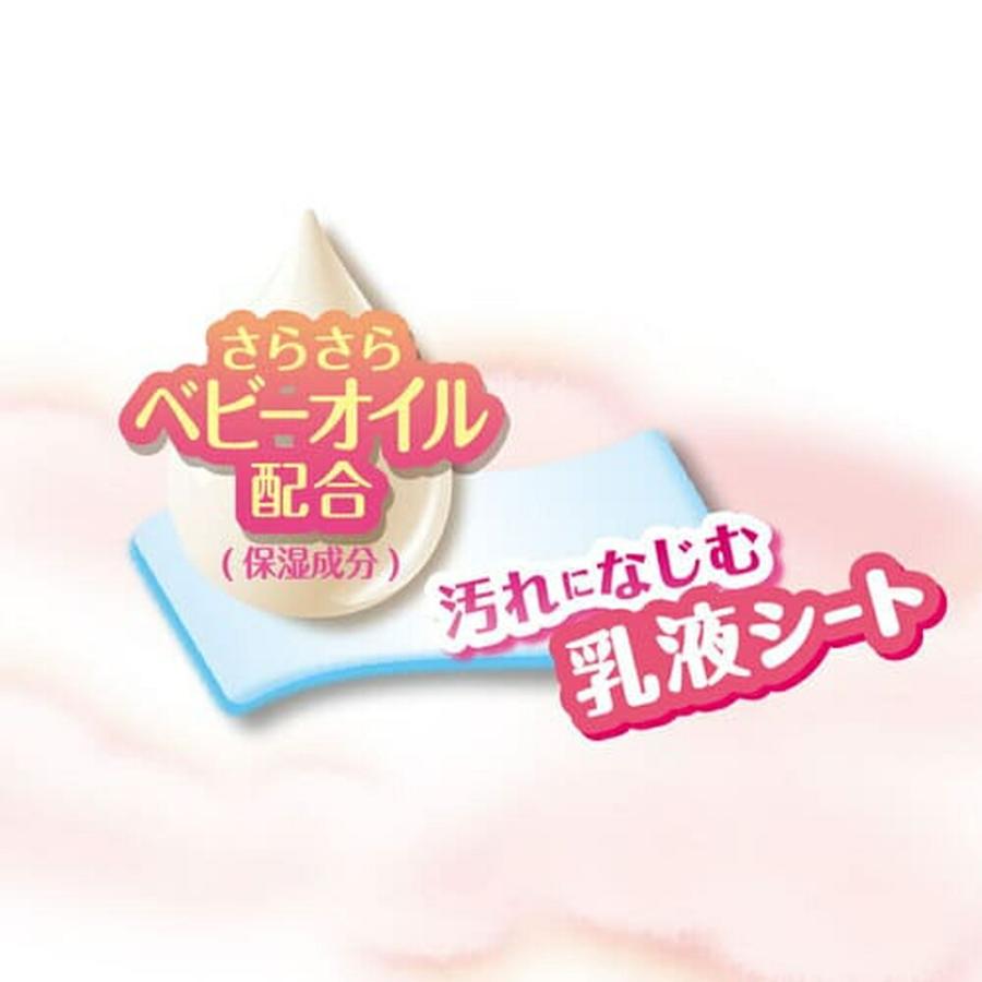 ピジョン pigeon おしりナップ ふわふわ厚手仕上げ ベビーオイルイン 66枚6Ｐ 0ヵ月〜 ウェットシート 体拭き 厚手 おしりふき お尻拭き｜pigeon-shop｜04