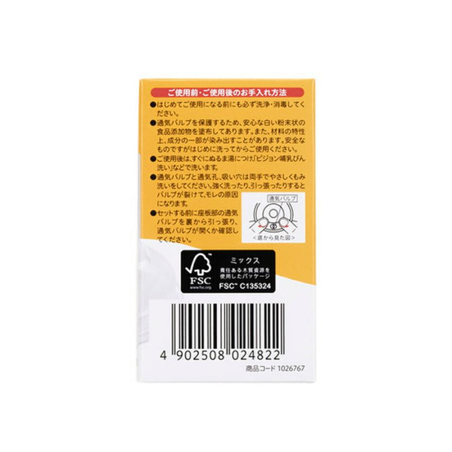 ピジョン pigeon 母乳実感乳首 1ヵ月 S 2個入 1ヵ月頃〜 哺乳瓶 母乳 ベビー用品 乳児 新生児 乳首 飲み口 哺乳瓶ちくび 付け替え 赤ちゃん｜pigeon-shop｜08