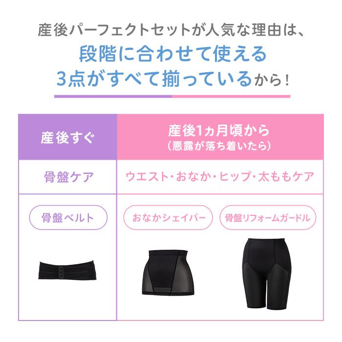 産後パーフェクトセット M ブラック 産褥ショーツ 産後ショーツ ベビー ベビー用品 マタニティグッズ マタニティ ピジョン pigeonの画像