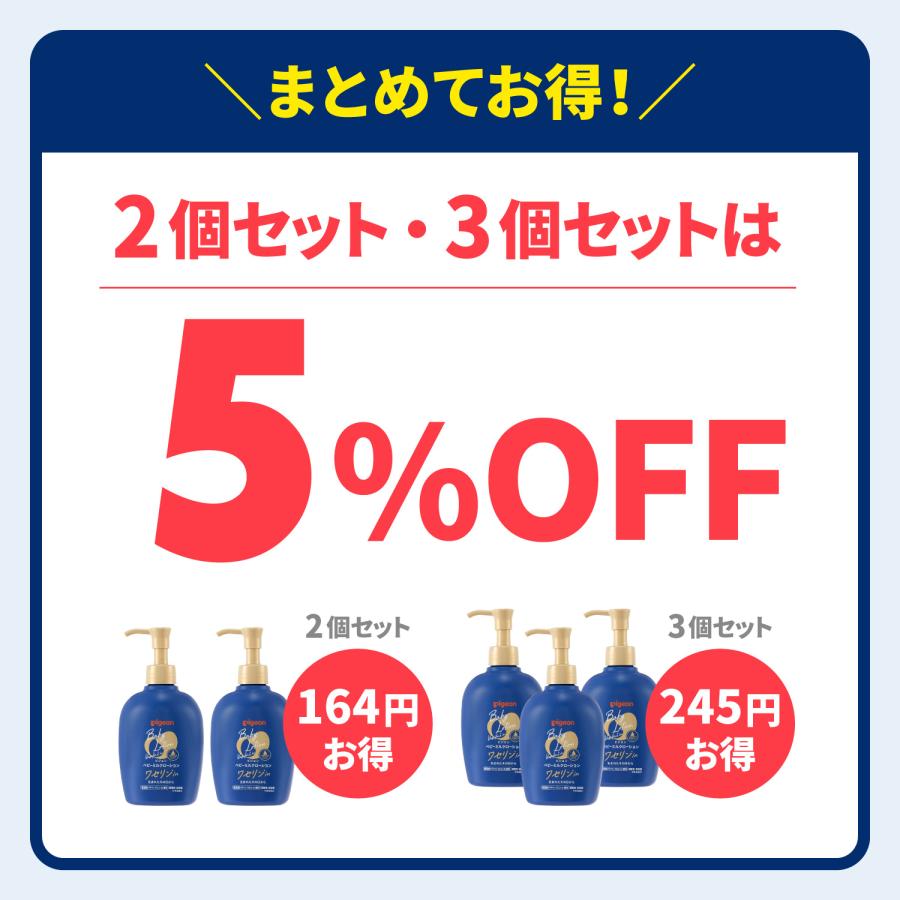 Pigeon（ピジョン） 【3個】ベビーミルクローション ワセリンイン 250g