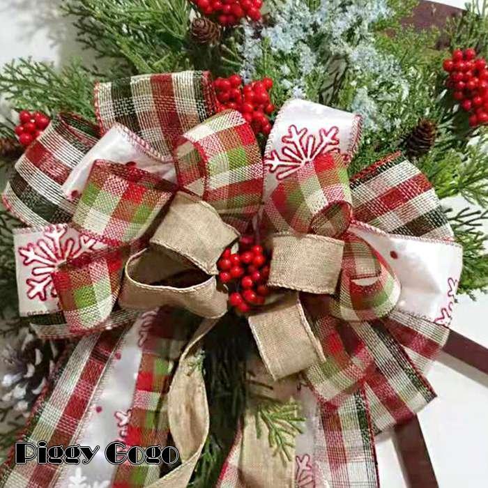 クリスマス リース デコレーション リスマス ちょう結び 秋 玄関 クリスマス リース デコレーション リスマス ちょう結び 秋 玄関