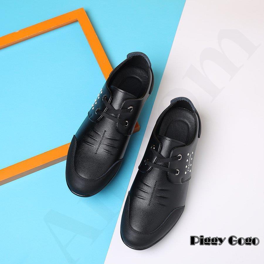 希少【Santoni】タンブルレザー デッキシューズ レザーデッキシューズ - ブルー | ZARA Japan / 日本