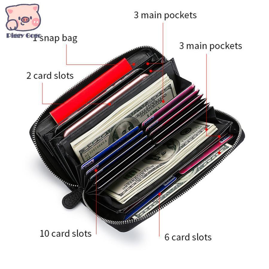 長財布 レディース 財布 本革 スキミング防止 小銭入れ カード入れ ウォレット ラウンドファスナー 使いやすい 多機能 大容量 高級感 プレゼント | ブランド登録なし | 12