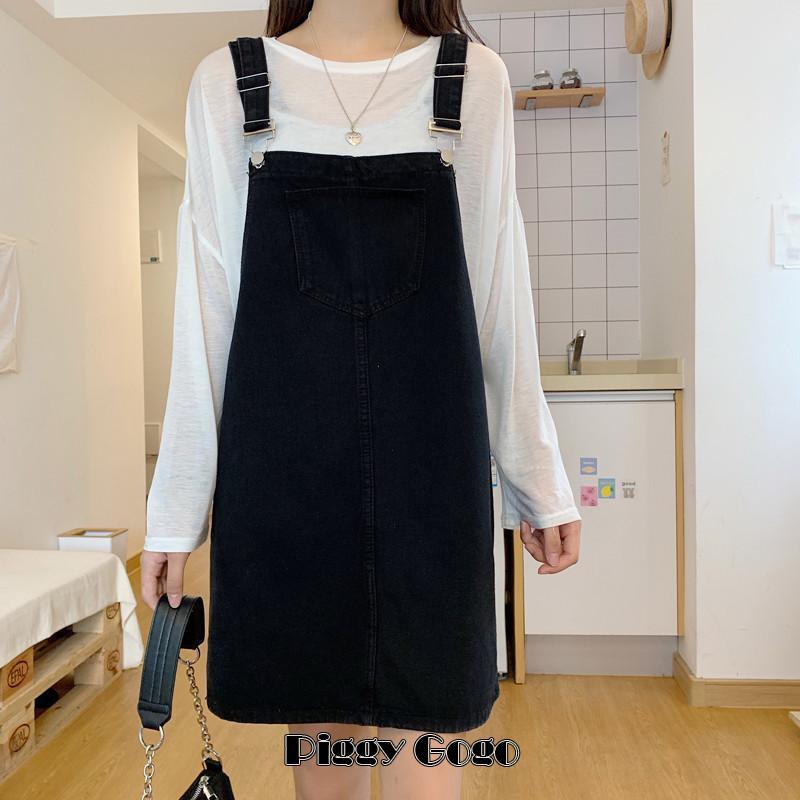 サロペット デニムスカート レディース 春服 夏服 ミニ丈 膝丈