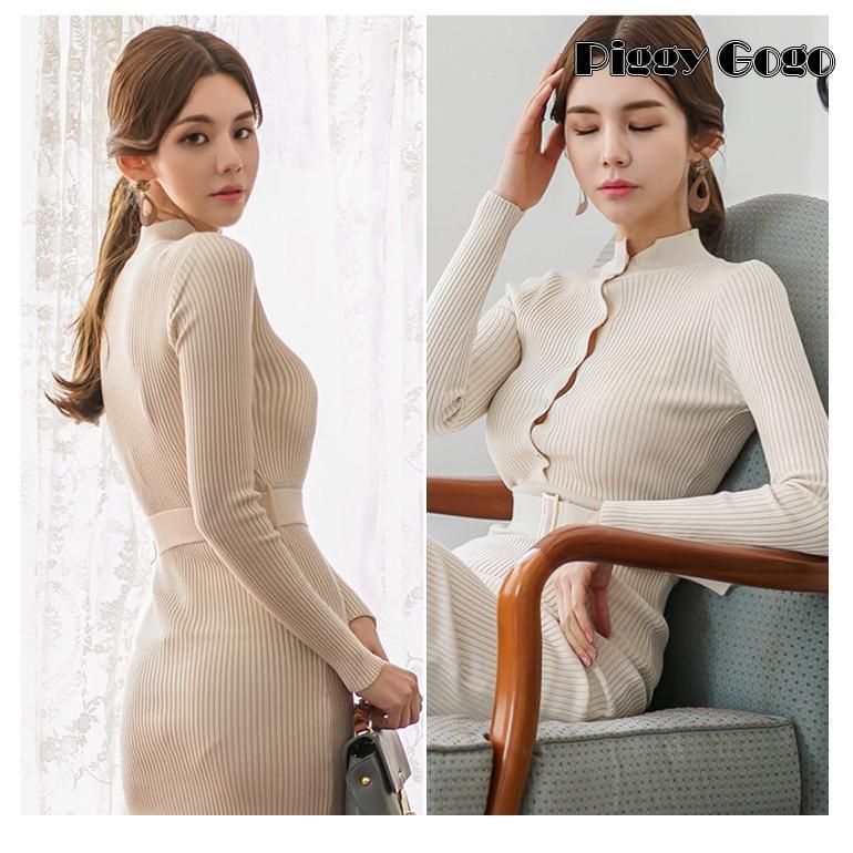 ニットワンピース レディース 40代 秋冬 長袖ワンピース ニット