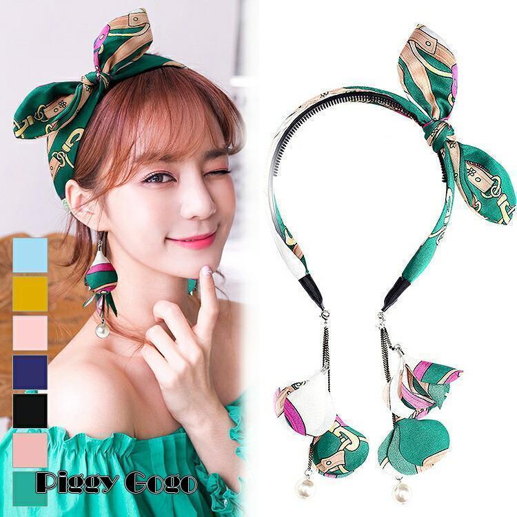 人気♬カチューシャ カチューシャ 夏 グリーン ピンク ブルー イエロー オレンジ ネイビー