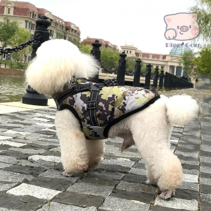 犬服 犬 ジャケット ハーネス 冬 小型犬 中型犬 犬の服 防寒着 ドッグウェア ハーネス一体型ジャンパー コート 撥水 ベスト オシャレ 重ね着 厚手 防寒対策 暖か｜piggygogo｜13