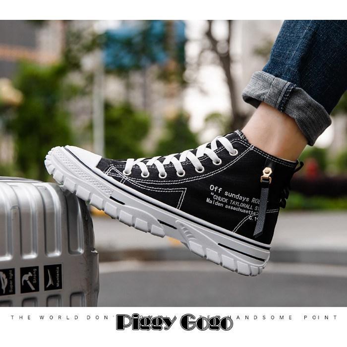 キャンバススニーカー メンズ キャンバス スニーカー ハイカット