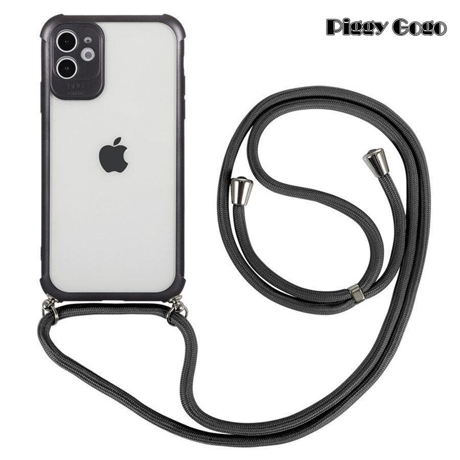iPhone13 ケース ストラップ付き ショルダーストラップ クリア 透明 iPhone12 Pro iPhone SE iPhone8 スマホケース XR XS SE3 SE2 iPhoneケース | ブランド登録なし | 01