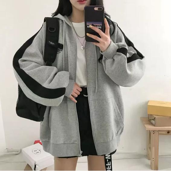 現行　ババグーリ　ロングジップフーディ　パーカー　カーディガン　羽織り　グレー ルディックパーク Ludic Park フードファーチュニック丈ジップパーカー