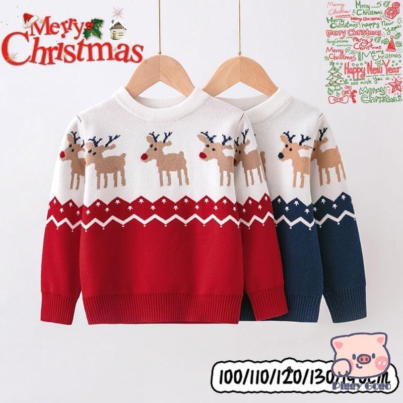 子供服 キッズ セーター 女の子 サンタ 長袖 クリスマス 上着 トップス