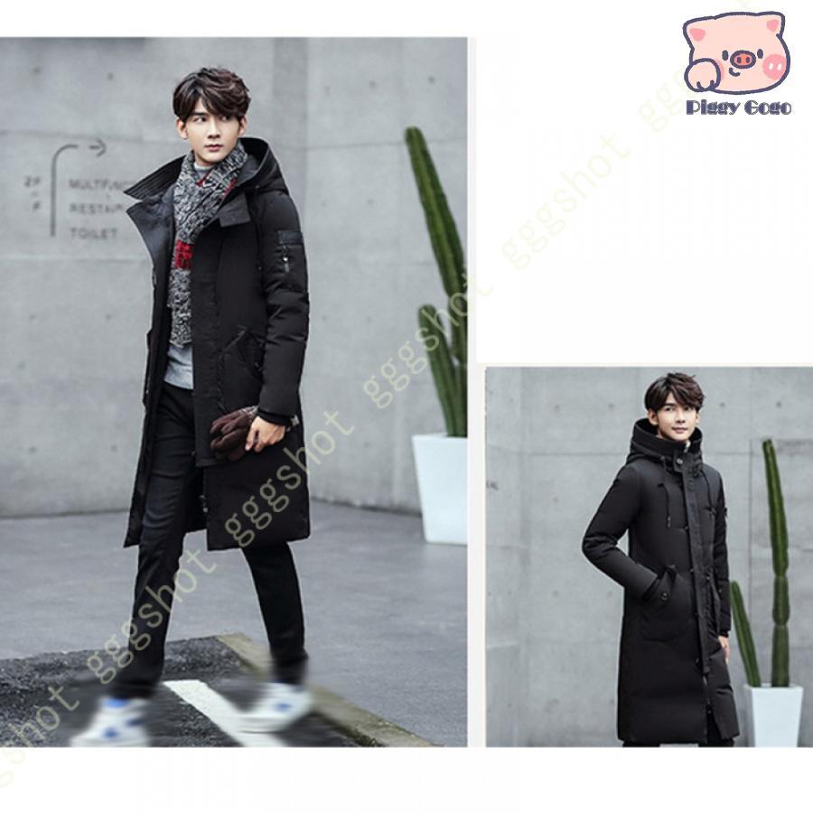 防寒 ロング丈 ベンチコート メンズ ロングコート 中綿