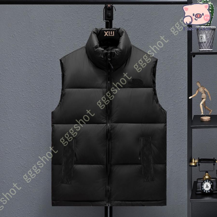 ダウンベスト 中綿ダウン 秋冬春 メンズ 男性用 立ち襟 厚手