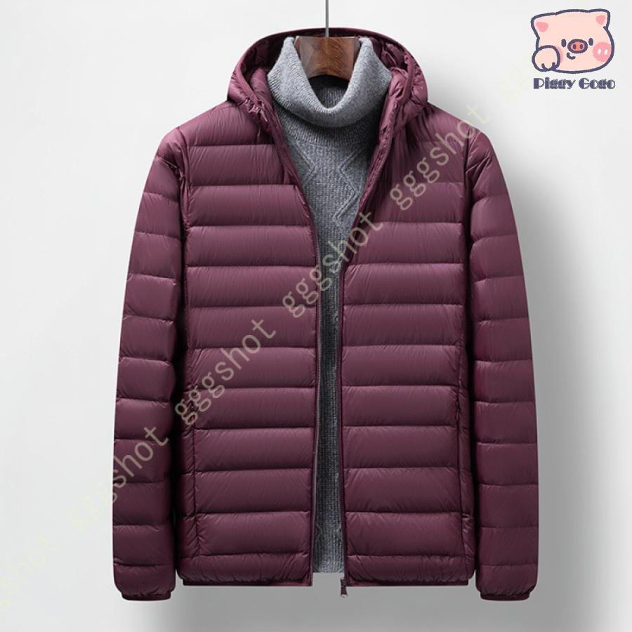 シンプルデザイン ダウンジャケット メンズ 軽量 ライトダウン 冬物 冬