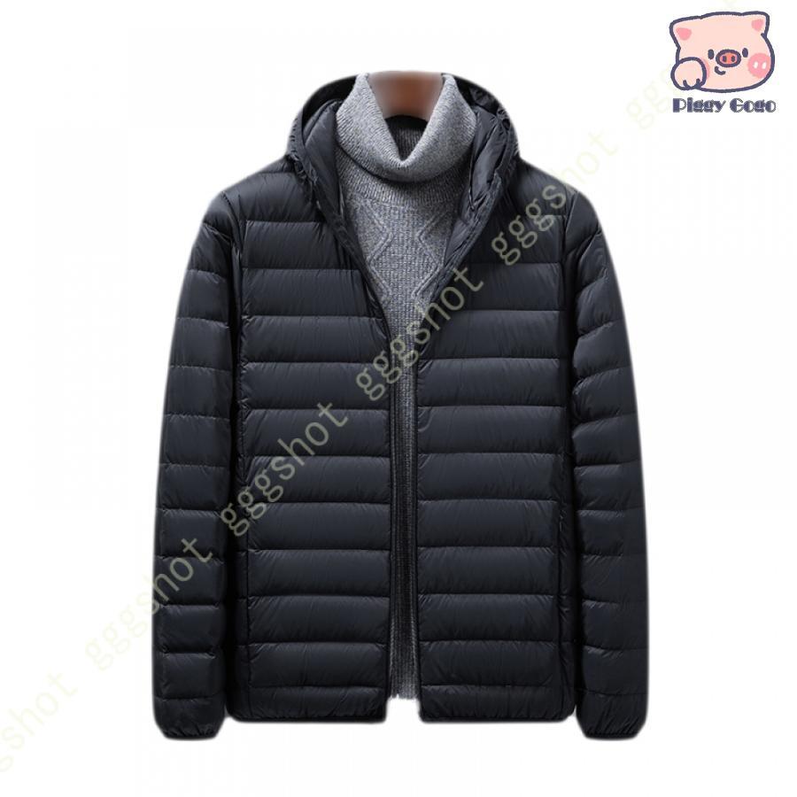 シンプルデザイン ダウンジャケット メンズ 軽量 ライトダウン