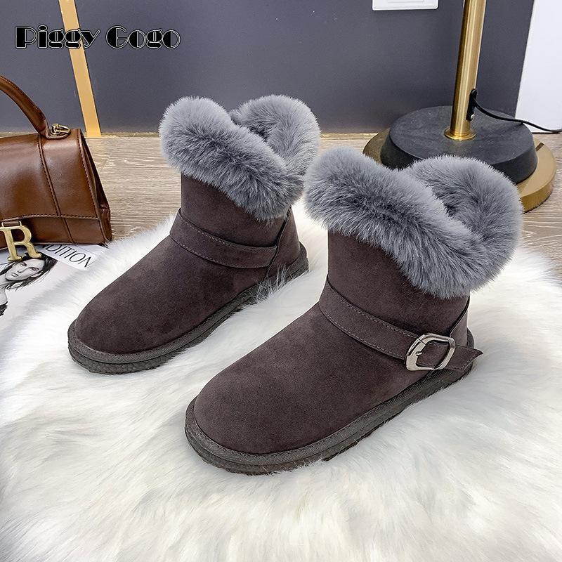 スノーブーツ ムートンブーツ レディース 防寒 裏起毛 モコモコ