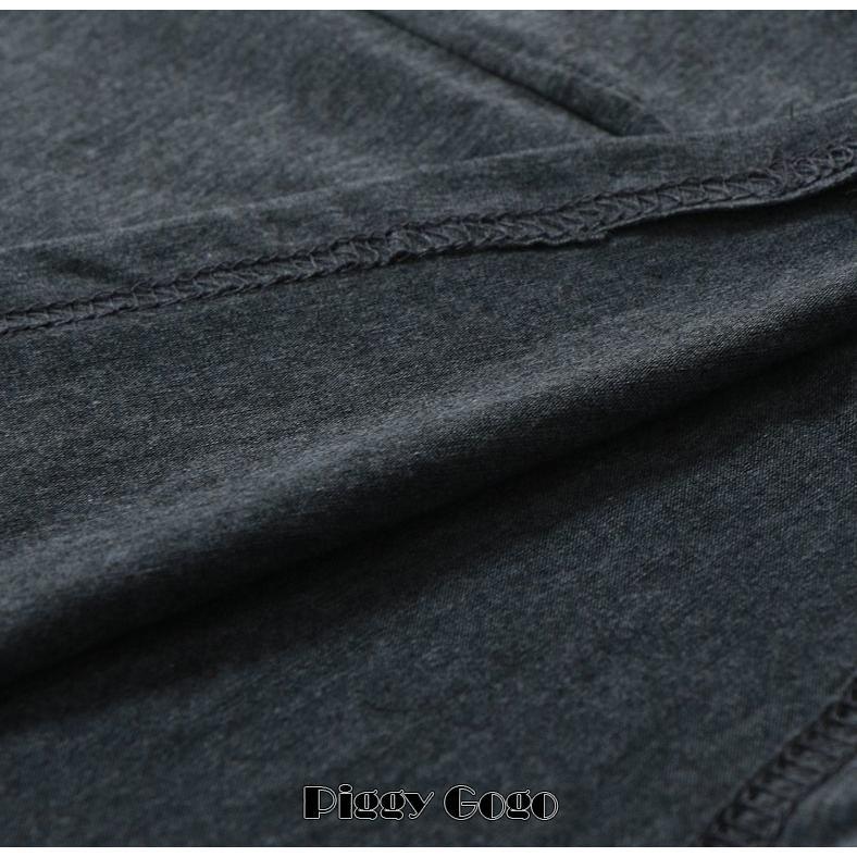 長袖ポロシャツ メンズ トップス プルオーバー 襟付き 角襟 4つ