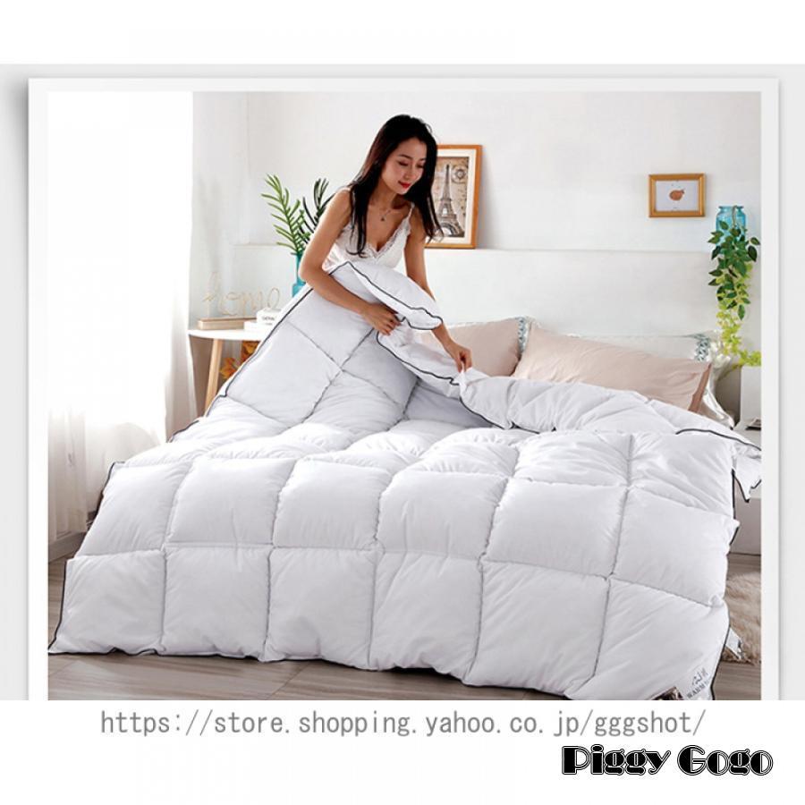 臭わない 洗える 人工羽毛 布団 シングル ロング 吸湿発熱 掛布団