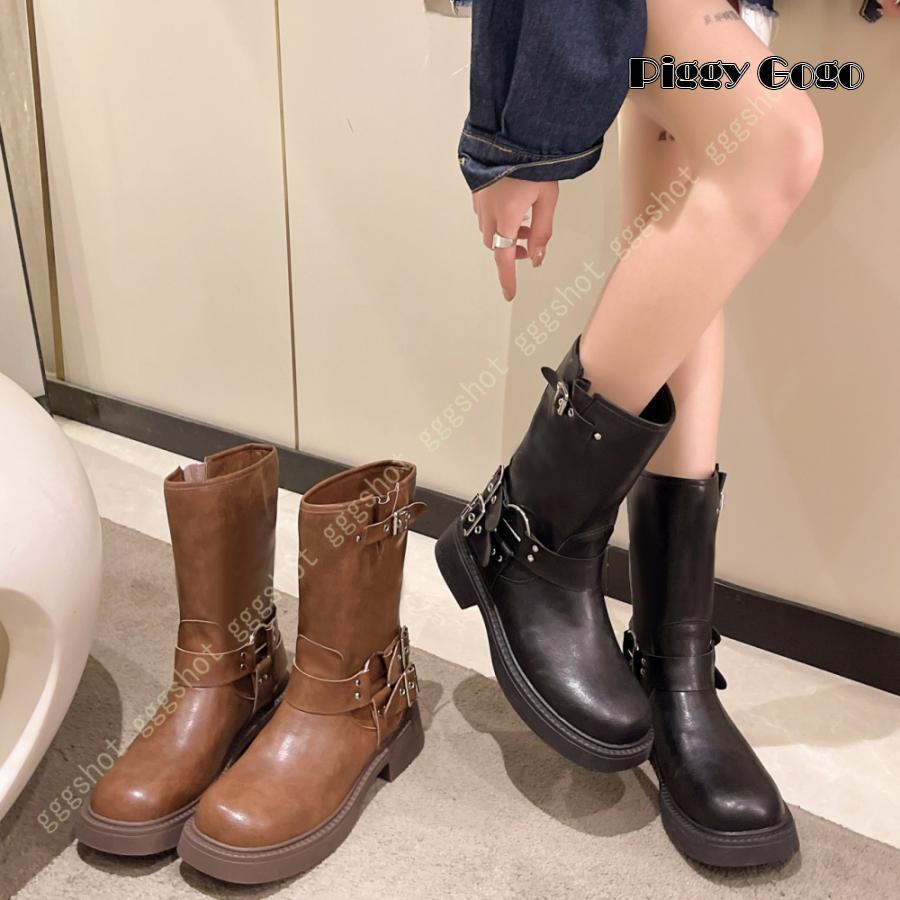 ファッションブーツ 脚長効果 エンジニア ミドルブーツ ブーツ ファッションブーツ 脚長効果 エンジニア ミドルブーツ ブーツ