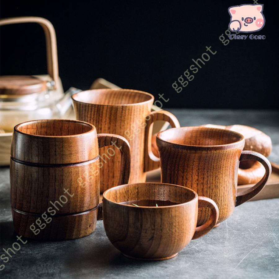 コーヒーカップ型木製装飾品