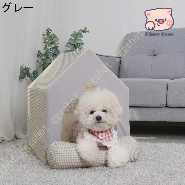 犬小屋 猫小屋 ペットハウス 子犬 猫 テント ドーム 夏 通気 ペットケージ 防寒 防水 防風 睡眠ハウス 折り畳み ペットハウス 折りたたみ式 ドーム型｜piggygogo｜03