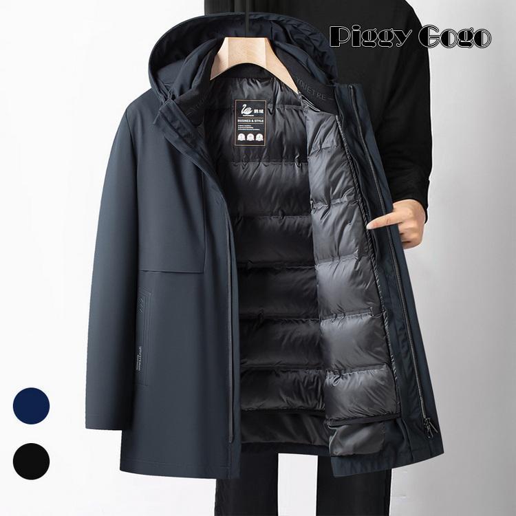 ダウンジャケット メンズ ライナー取り外し可 ダウンコート アウター