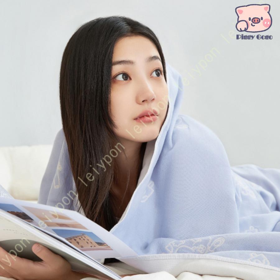 あ　タオルケット 牛柄 ガーゼケット タオルケット シングル セミダブル