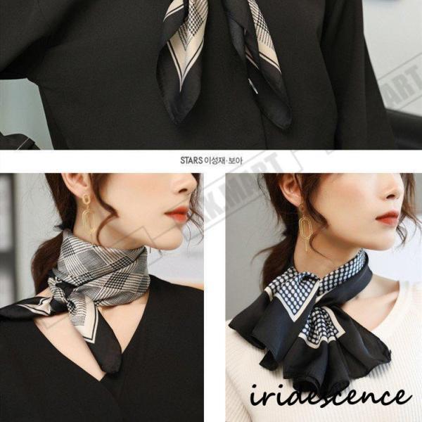 ifsixwasnine　ストール、スカーフ、バンダナ 千鳥柄 スカーフ バンダナ ブラウン ブラック 着こなし ワン