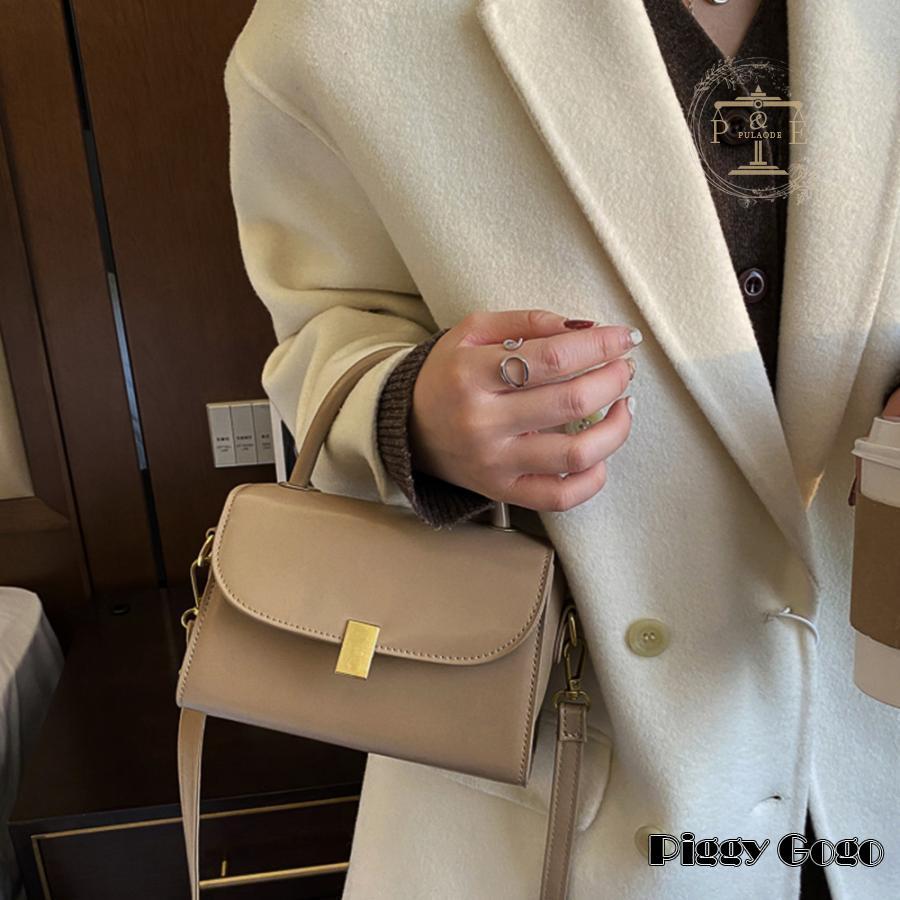 レトロショルダーバッグPUレザー2way : Piggy Gogo - 通販