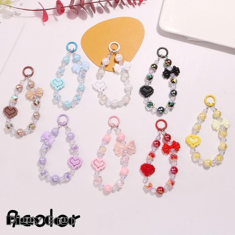 キーホルダー ストラップ キーリング レディース 女性 リボン ハート