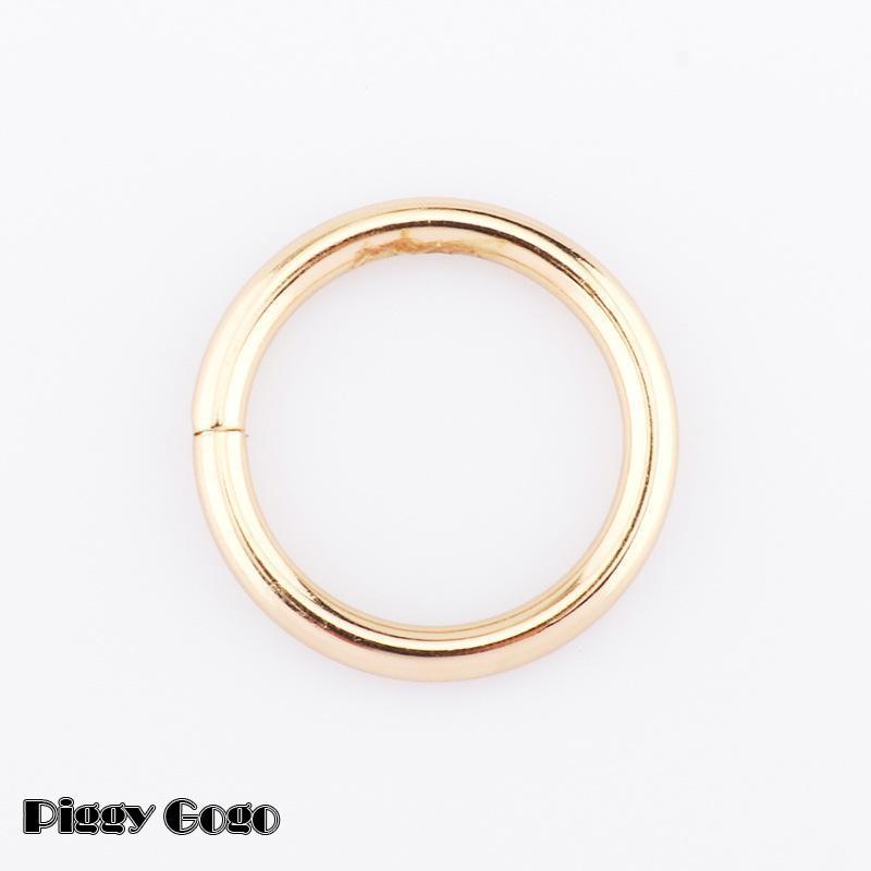 ゴールド ストーン付き カラビナ型キーリング キーホルダー ／ゴールド／ ラインストーン Dカン カラビナ