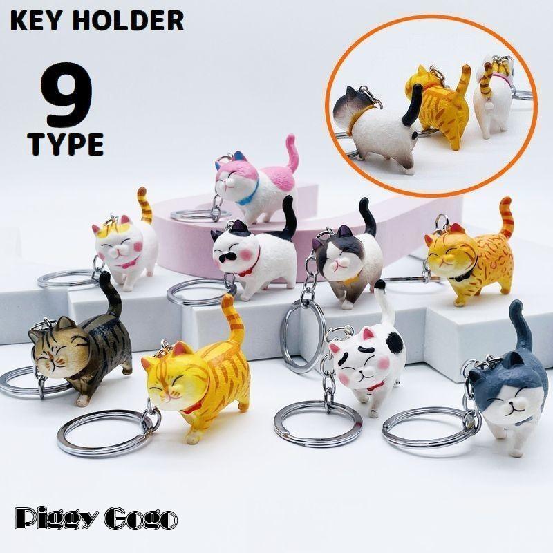 キーホルダー キーリング バッグチャーム 猫 ネコ ねこ キャット