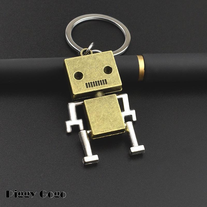 そ*ん様 レザーバッグチャーム　キーホルダー　ロボット msmonoshop_rk201