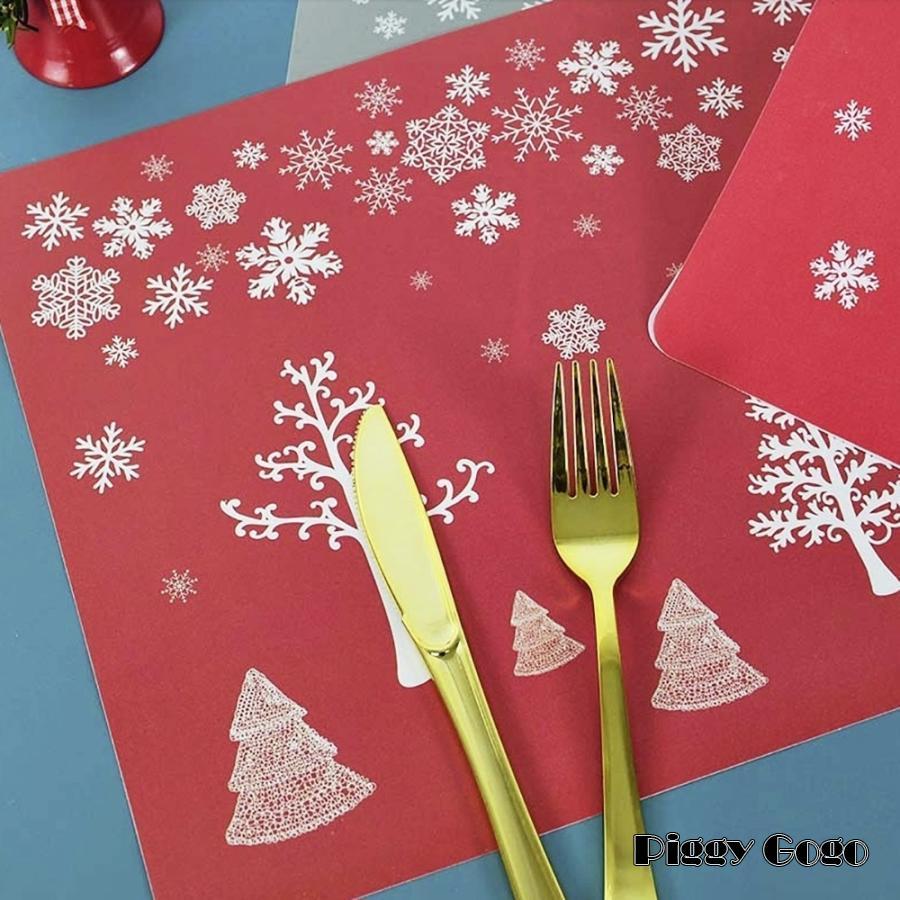 クリスマス テディベア ランチョンマット プレースマット 2枚セット 楽天市場】ランチョンマット オーバル 4枚セット プレース