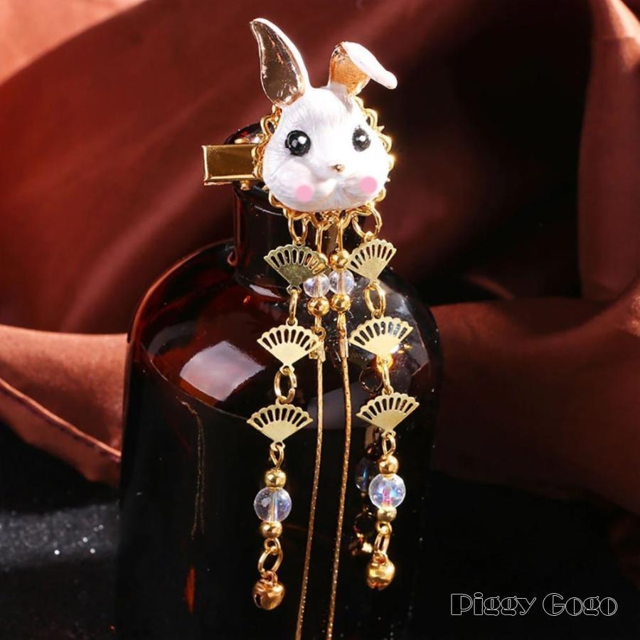 専用　うさぎのお雛様　蘭髪飾り うさぎお雛様〜可愛いひな祭り〜陶器製 ひな人形・雛飾り