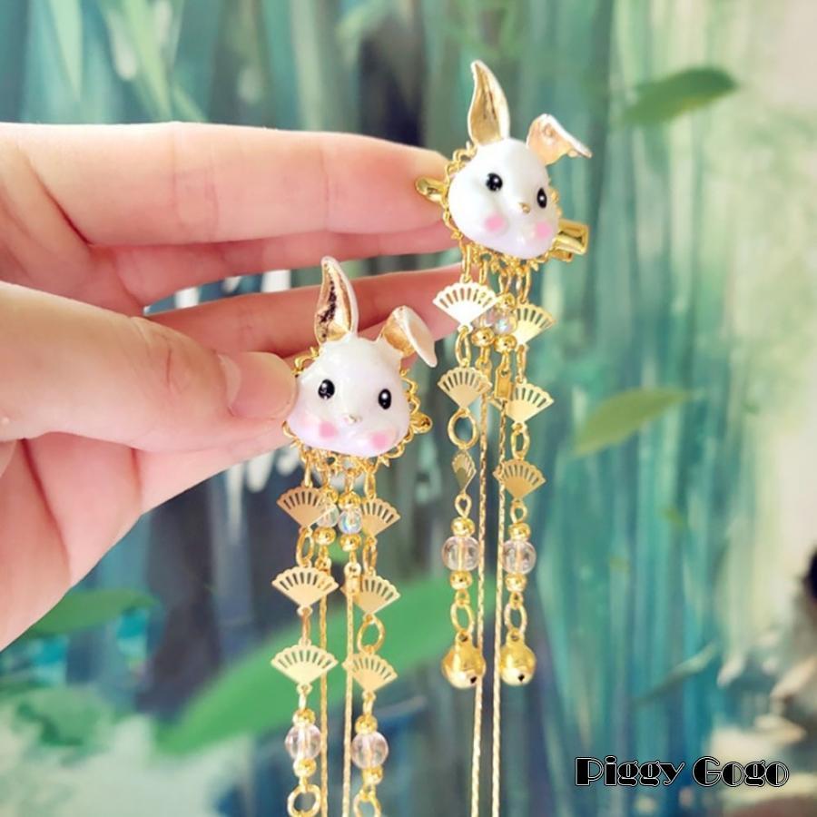 コスプレ パーティー ヘアアクセサリー 2個セット兎 ウサギ