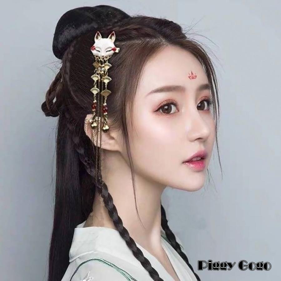 コスプレ パーティー ヘアアクセサリー 2個セット狐 キツネ コスプレ パーティー ヘアアクセサリー 2個セット狐 キツネ