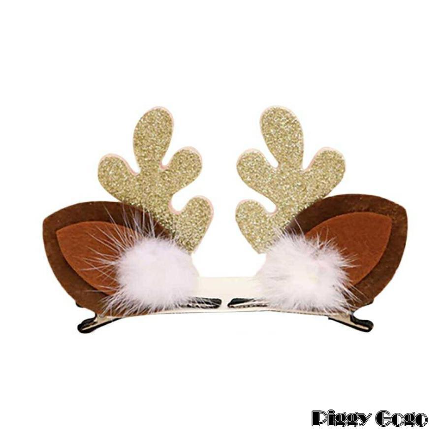 ヘアピン トナカイ レッドorホワイト 髪留め ヘアアクセサリー