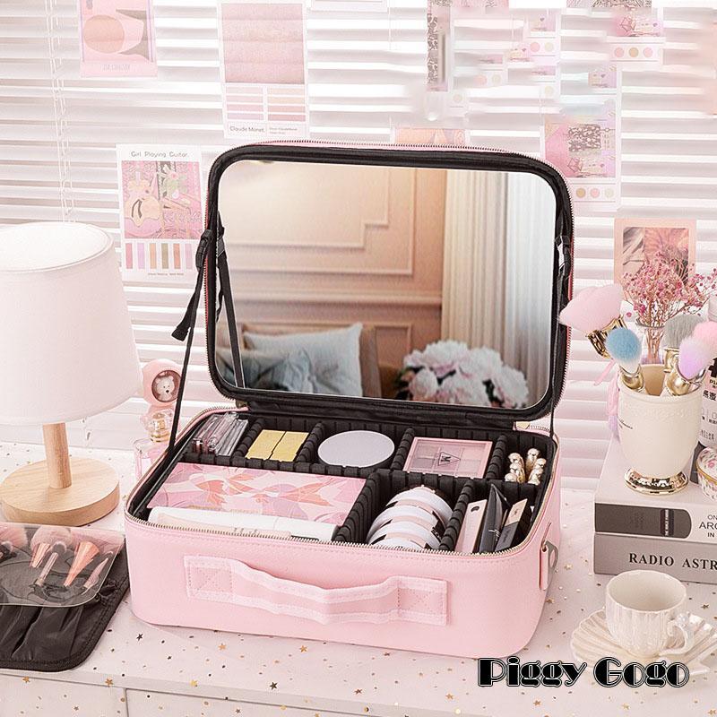 MAC 化粧品収納ボックス ブラック ミラー付き　メイクボックス MAC 化粧品収納ボックス ブラック ミラー付きメイクボックス