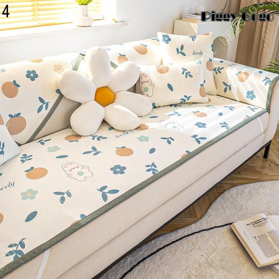 冷感ソファカバー 夏用 ソファーシーツ ソファーベッド 1234人掛け 肘