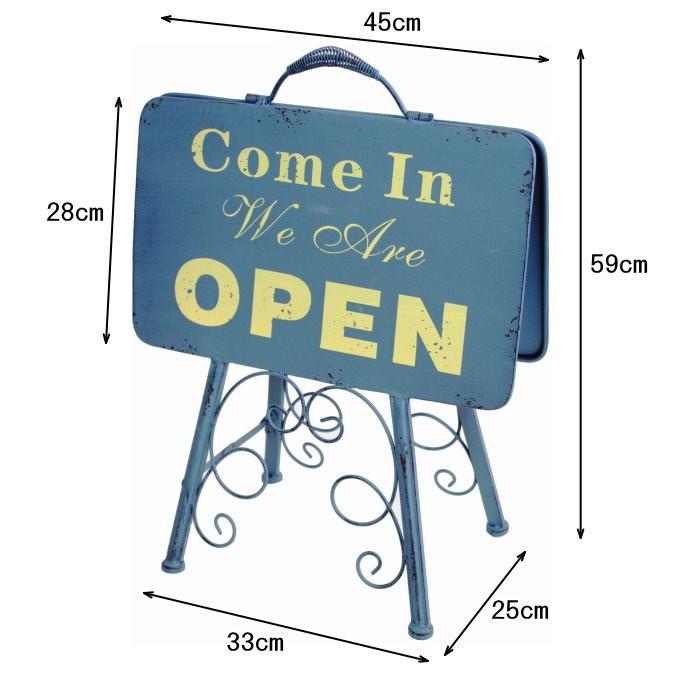 オープン＆クローズlowスタンド 看板 オープンスタンド クローズ