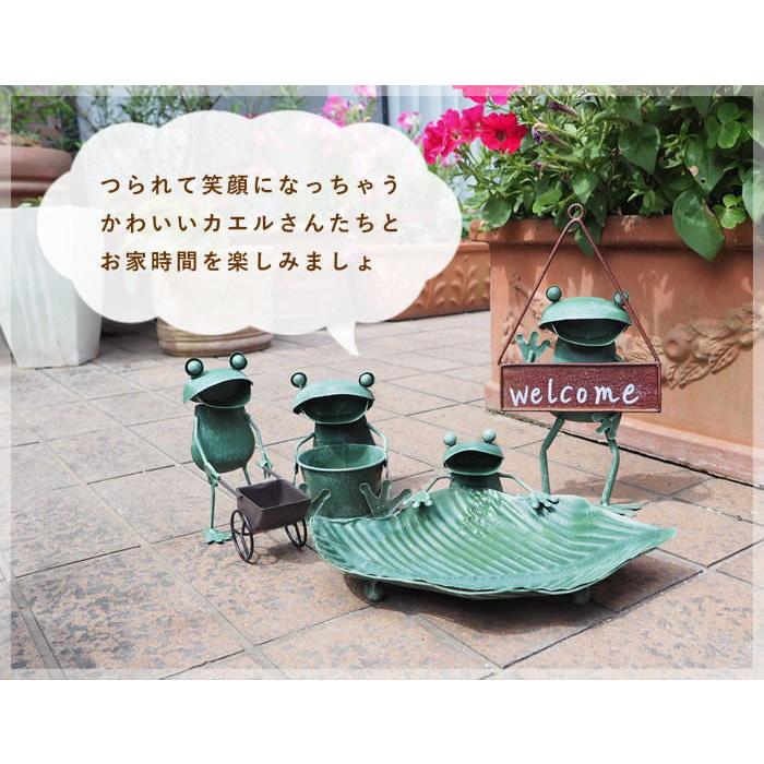 メタルフロッグトレー 4734 カエル 置物 雑貨 小物入れ ブリキ 蛙
