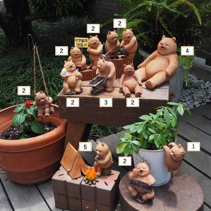 即出荷 ダッドベア 置物 動物 クマ ガーデンオーナメント 小物 即出荷 ダッドベア 置物 動物 クマ ガーデンオーナメント 小物